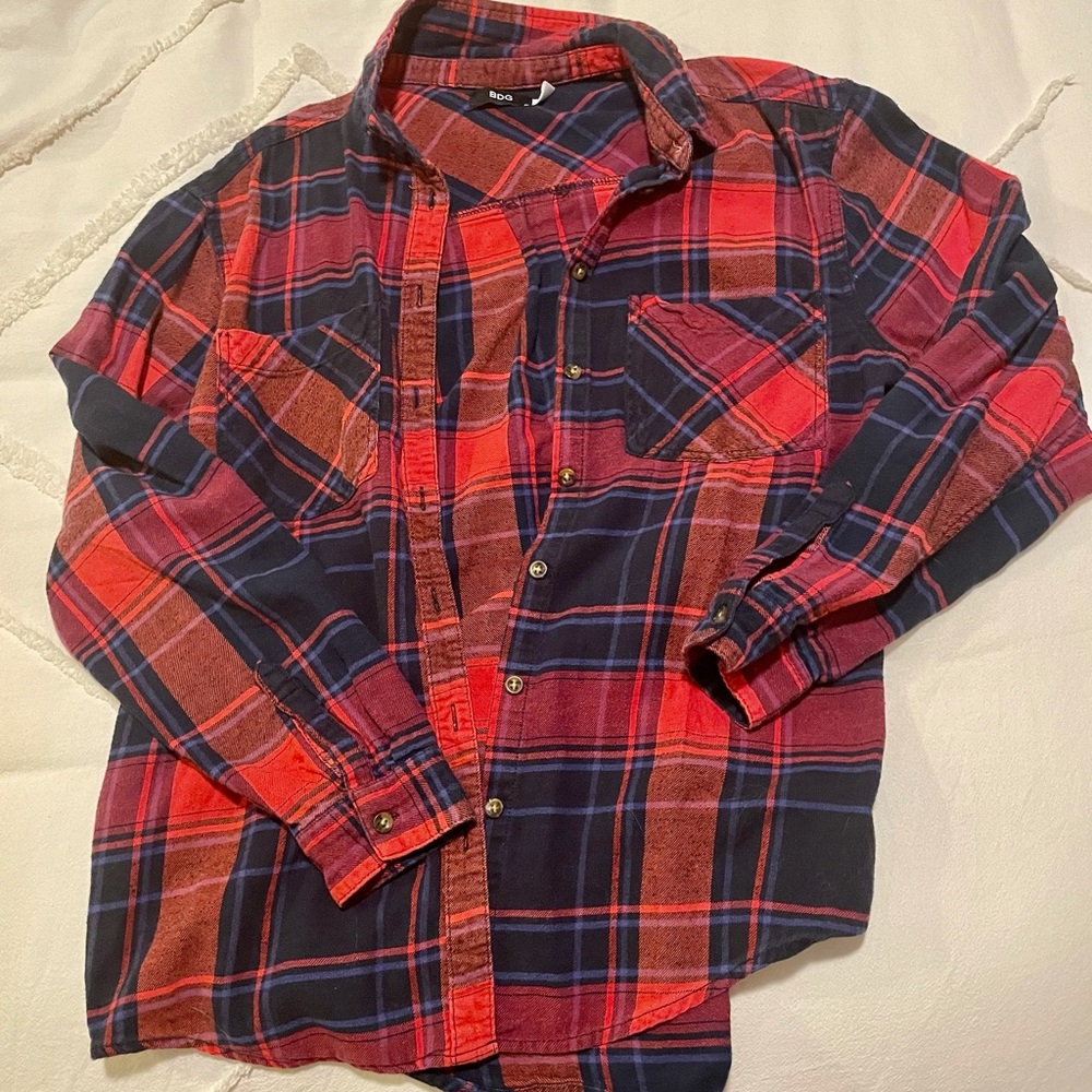 Urban Outfitters Red Plaid Flannel